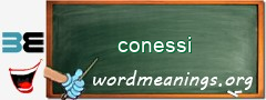 WordMeaning blackboard for conessi